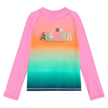 T-shirt Maillot Aloha 2-12ans-Color Kids-Rose-2-CLO-720385-5708-CLÉMENT