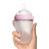 Biberon Souple à Flot Naturel Prévention des Coliques 250ml Ensemble de 2 - Rose-Como Tomo-CMM-EN250TP-CLÉMENT