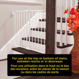 Barrière en Métal pour Haut d'Escalier - Blanc-Safety 1st-COS-GA090CWHOF2-CLÉMENT
