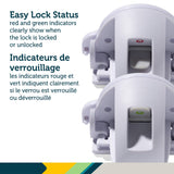 Ensemble Verrous Magnétiques 2 verrous et 1 clé-Safety 1st-COS-HS4030320-CLÉMENT