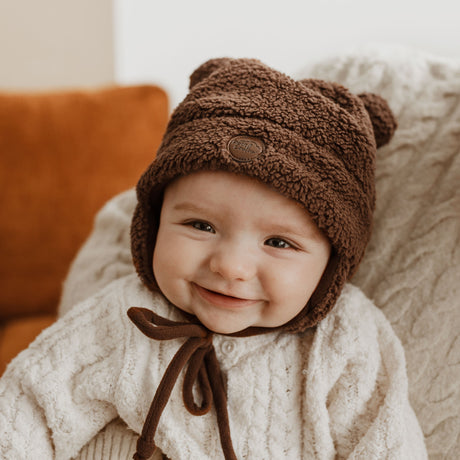 Tuque Ourson Sherpa Brun 0-6mois-Petit Coulou-COU-PCTS7040-CLÉMENT