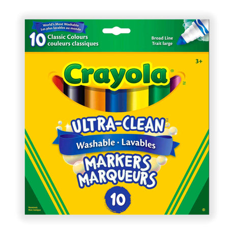 Crayons Marqueurs (10) Lavables Ultra - Clean Crayola-Crayola-CRL-567910C006-CLÉMENT