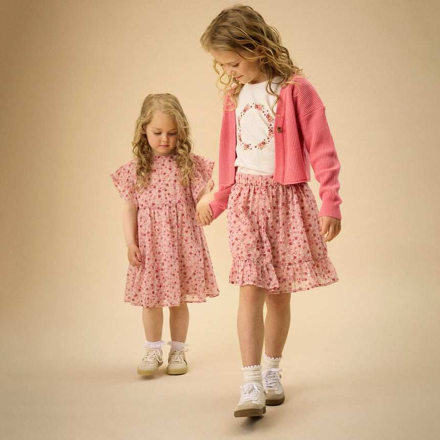 Robe Dobby Fleurs 2-14ans-Creamie-CRM-823110-5506-CLÉMENT