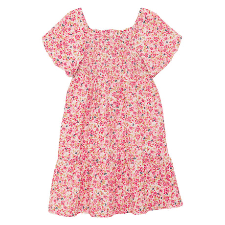 Robe Structure Fleurs 4-14ans-Creamie-Rose-4-CRM-823112-1111-CLÉMENT