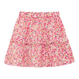 Jupe Structure Fleurs 2-14ans-Creamie-Rose-2-CRM-823153-1111-CLÉMENT