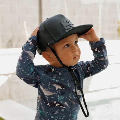 Casquette Imperméable 6mois-5ans-Current Tyed-Charcoal-6-18 m-CTY-CTSNPB-CHAR-CLÉMENT