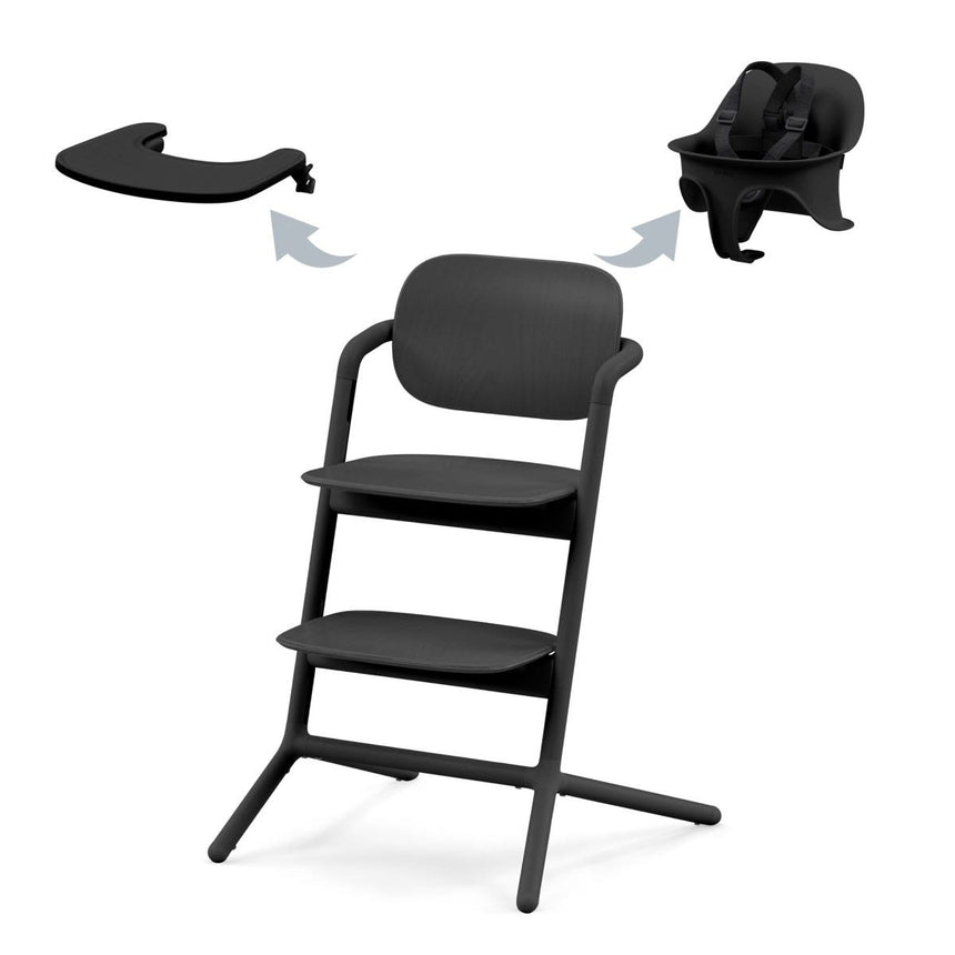 Chaise Haute 3-en-1 Lemo - Noir-Cybex-CYB-521003583-CLÉMENT