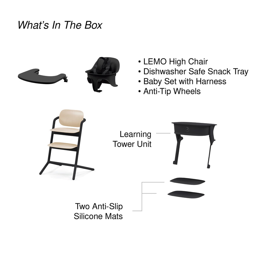 Chaise Lemo 3-en-1 + Tour d'Apprentissage-Cybex-CYB-523001519-CLÉMENT