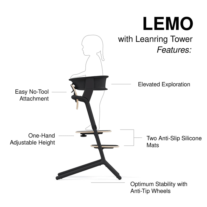 Chaise Lemo 3-en-1 + Tour d'Apprentissage-Cybex-CYB-523001519-CLÉMENT