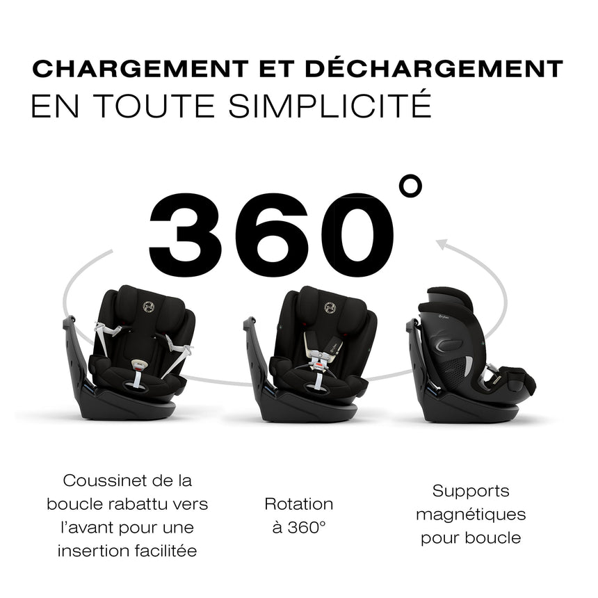 Siège d'Auto Callisto G 360 Rotatif - Moon Black-Cybex-CYB-524000600-CLÉMENT