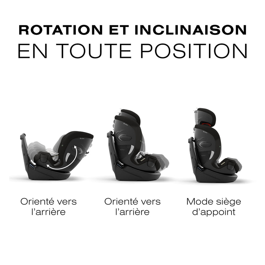 Siège d'Auto Callisto G 360 Rotatif - Moon Black-Cybex-CYB-524000600-CLÉMENT