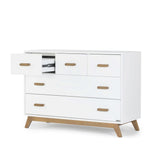Commode 5 tiroirs Soho - Blanc / Noyer-Dadada Baby-DDD-412208-CLÉMENT