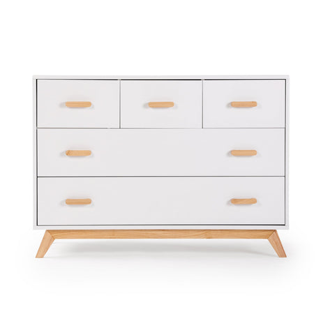 Commode 5 tiroirs Soho - Blanc / Naturel-Dadada Baby-DDD-413231-CLÉMENT