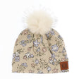 Tuque Fleurs 7-14ans-Deer Mountain-Beige-7-14 ans-DE2-26SLJ13C02SN-CLÉMENT