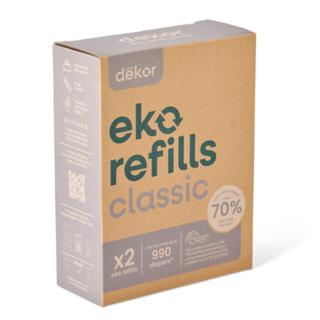 Recharges (2) pour Poubelle à Couches Dekor Eko Classic-Dekor-DEK-2-23300-CLÉMENT