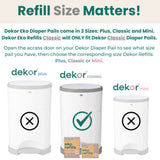 Recharges (2) pour Poubelle à Couches Dekor Eko Classic-Dekor-DEK-2-23300-CLÉMENT