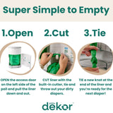 Recharges (2) pour Poubelle à Couches Dekor Eko Classic-Dekor-DEK-2-23300-CLÉMENT