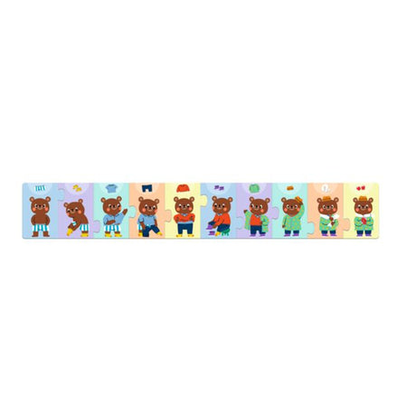 Casse-tête Nounours S'habille 10 Pièces-Djeco-DJE-DJ08274-CLÉMENT