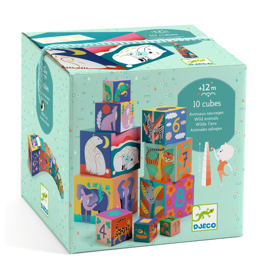 Cubes - Animaux sauvages-Djeco-DJE-DJ08511-CLÉMENT