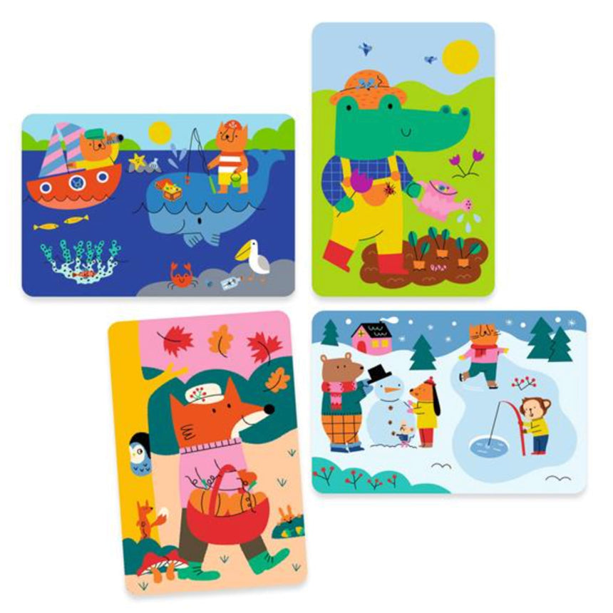 Coloriage à L'Eau - 4 Saisons-Djeco-DJE-DJ09076-CLÉMENT