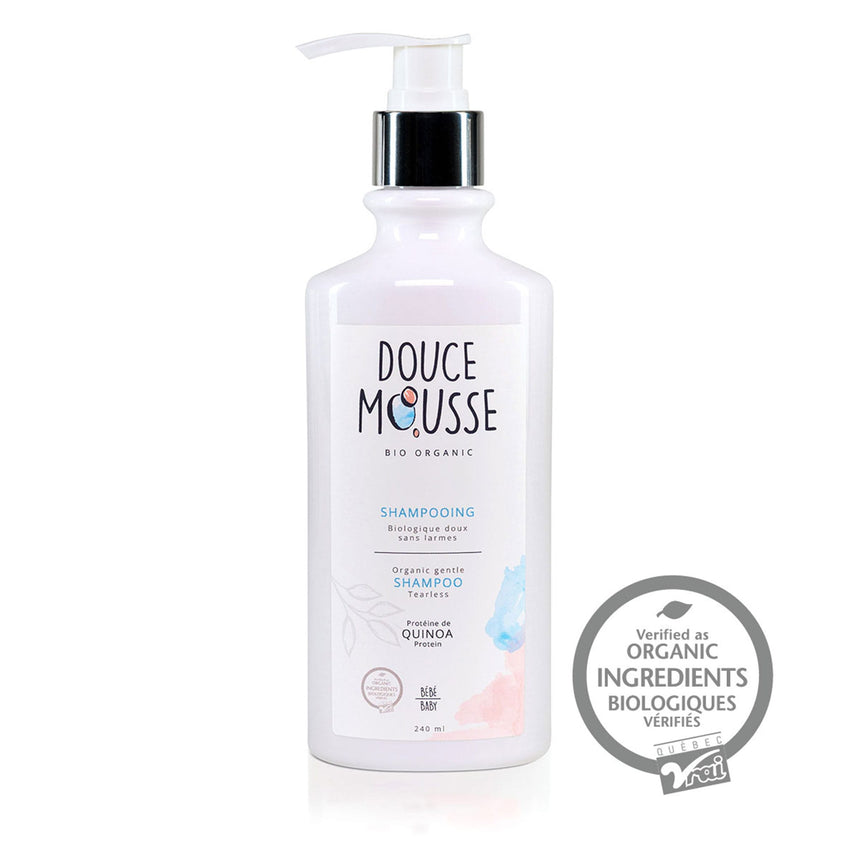 Shampooing Biologique 240ml-Douce Mousse-DOU-220709-CLÉMENT