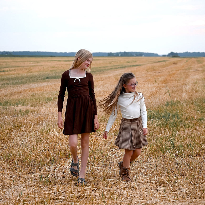 Robe Côtelée Blush & Boucle 7-14ans-Look-LOK-2263490C-BRU-CLÉMENT