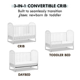 Couchette Convertible 3-en-1 Beau - Blanc-DaVinci-DVI-M23901W-CLÉMENT