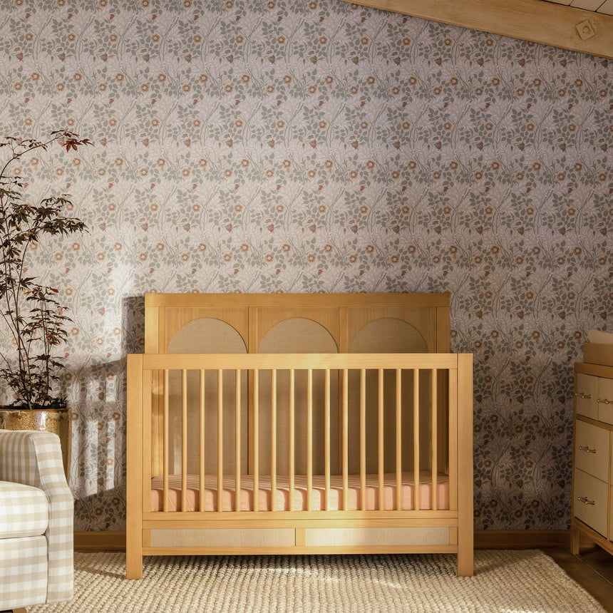 Couchette Convertible 4-en-1 Eloise - Miel et Tissu Eco-Weave-Namesake-DVI-M24801HYPSEW-CLÉMENT
