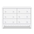 Commode 6 Tiroirs Sammy Scallop - Blanc-DaVinci-DVI-M27826W-CLÉMENT