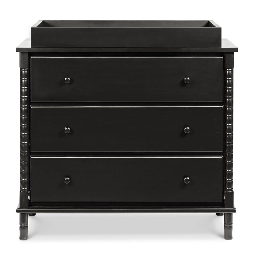 Commode 3 Tiroirs Jenny Lind Spindle - Ébène-DaVinci-DVI-M7323E-CLÉMENT