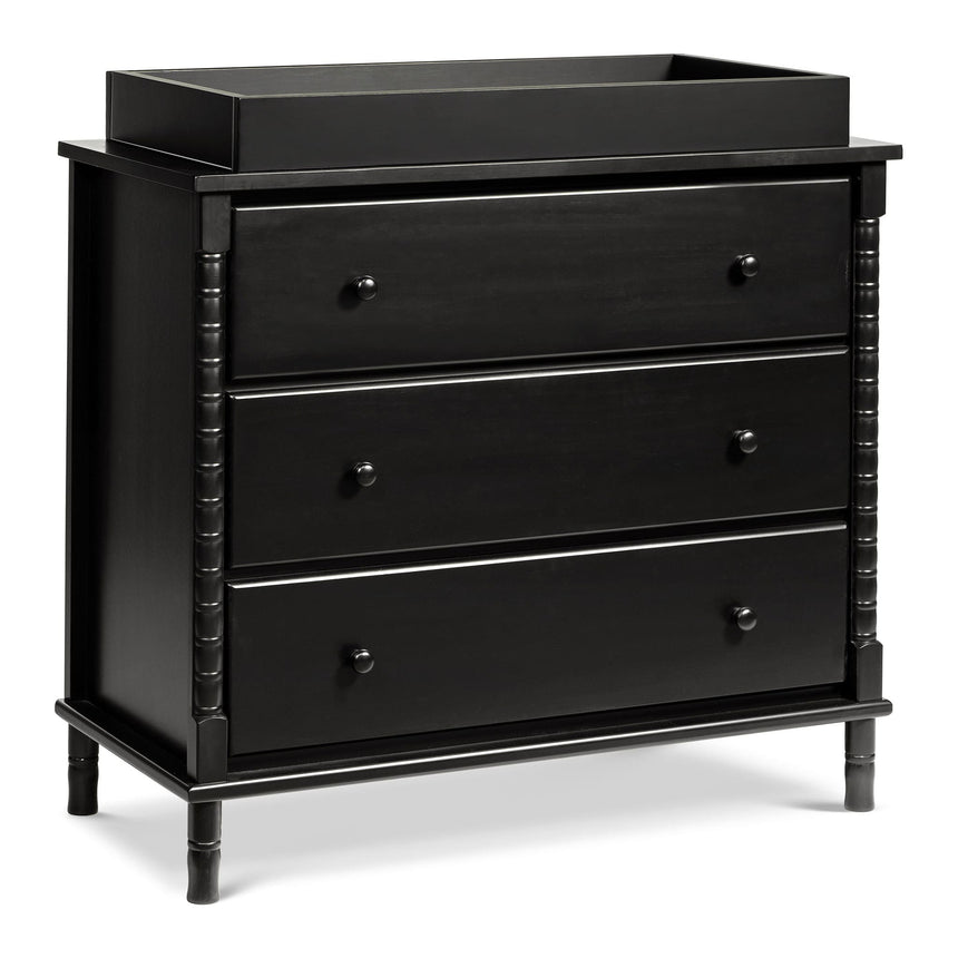Commode 3 Tiroirs Jenny Lind Spindle - Ébène-DaVinci-DVI-M7323E-CLÉMENT