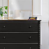 Commode 3 Tiroirs Jenny Lind Spindle - Ébène-DaVinci-DVI-M7323E-CLÉMENT