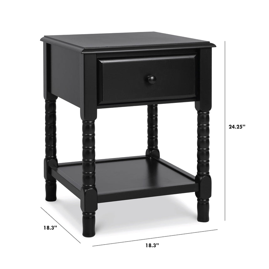 Table de Nuit Jenny Lind Spindle - Ébène-DaVinci-DVI-M7360E-CLÉMENT