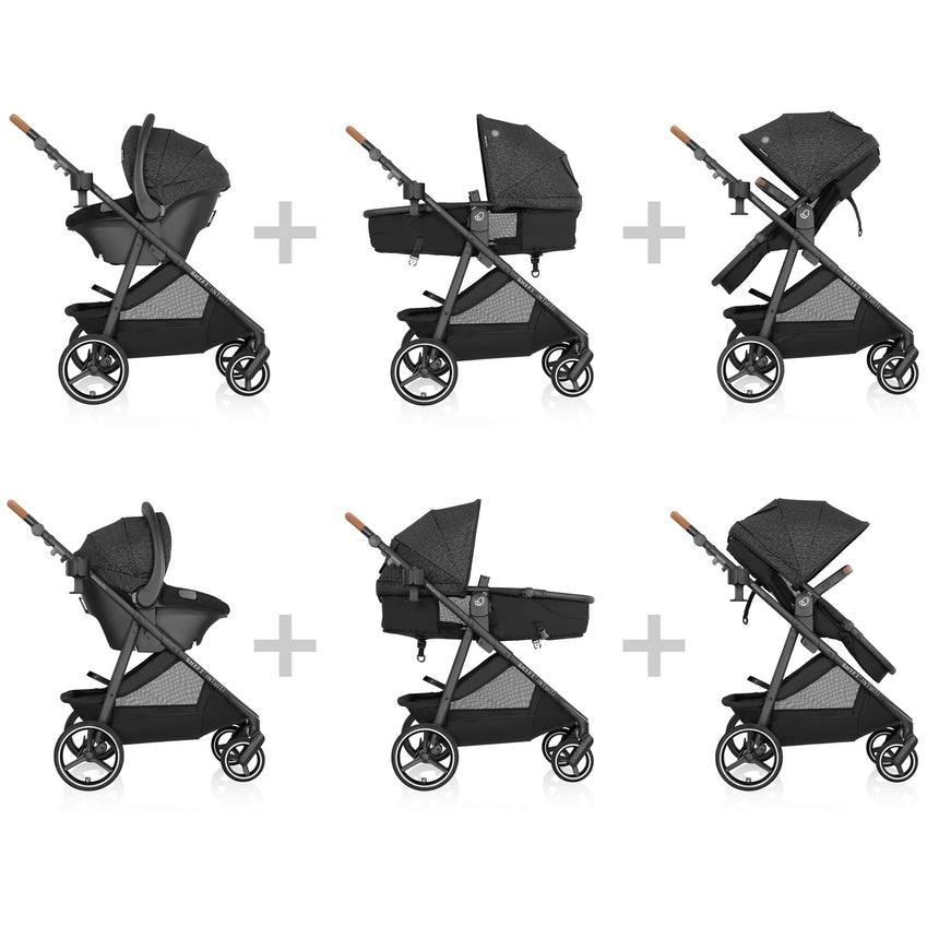 Système de Voyage Shyft Intuiti avec siège d’auto Revolve 180 Litemax NXT - Noir-Evenflo-EVO-TS100212513C-CLÉMENT