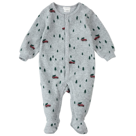 Pyjama Velour Sapins 0-12mois-Firsts par Petit Lem-Gris-0 m-FIT-25HGL41P05-CLÉMENT