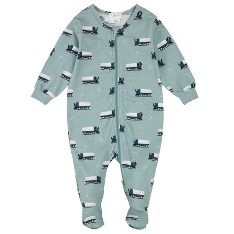 Pyjama Surfaceuse Hockey 0-12mois-Firsts par Petit Lem-Turquoise-0 m-FIT-26FGL36P14-CLÉMENT