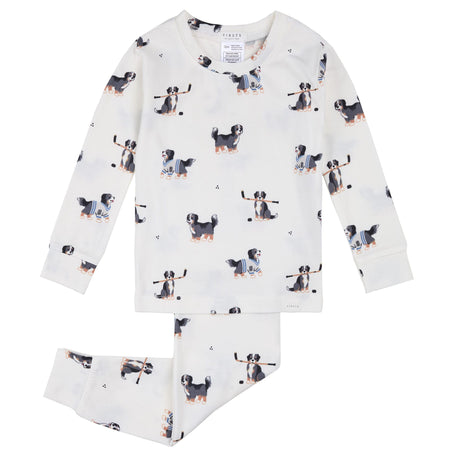 Pyjama Deux Pièces Chiens Hockey12-24mois-Firsts par Petit Lem-Ivoire-12 m-FIT-26FGL36Q21-CLÉMENT