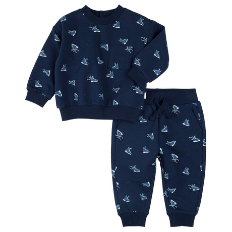 Ensemble Ouaté Hockey 12-24mois-Firsts par Petit Lem-Marine-3 m-FIT-26FGW36E24-CLÉMENT