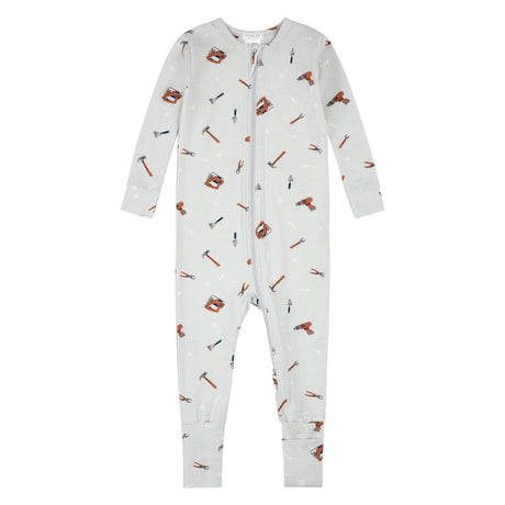 Pyjama Outils Construction 0-24mois-Firsts par Petit Lem-Gris-0 m-FIT-26SGL31Q04-CLÉMENT