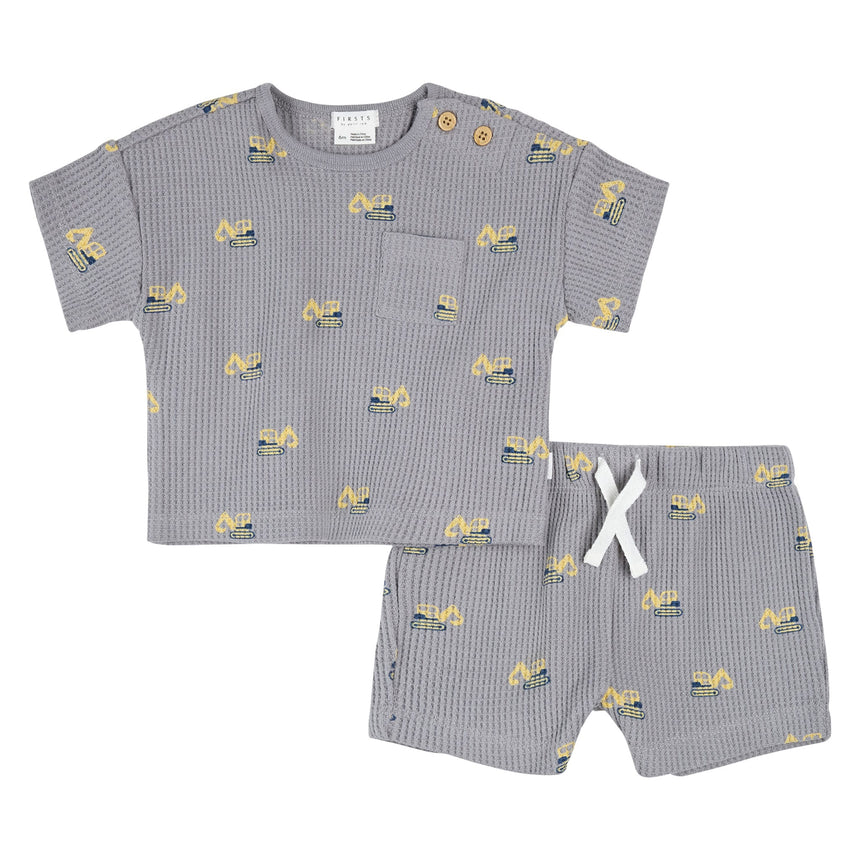 Ensemble Short Construction 3-24mois-Firsts par Petit Lem-Gris-3 m-FIT-26SGW31E01-CLÉMENT
