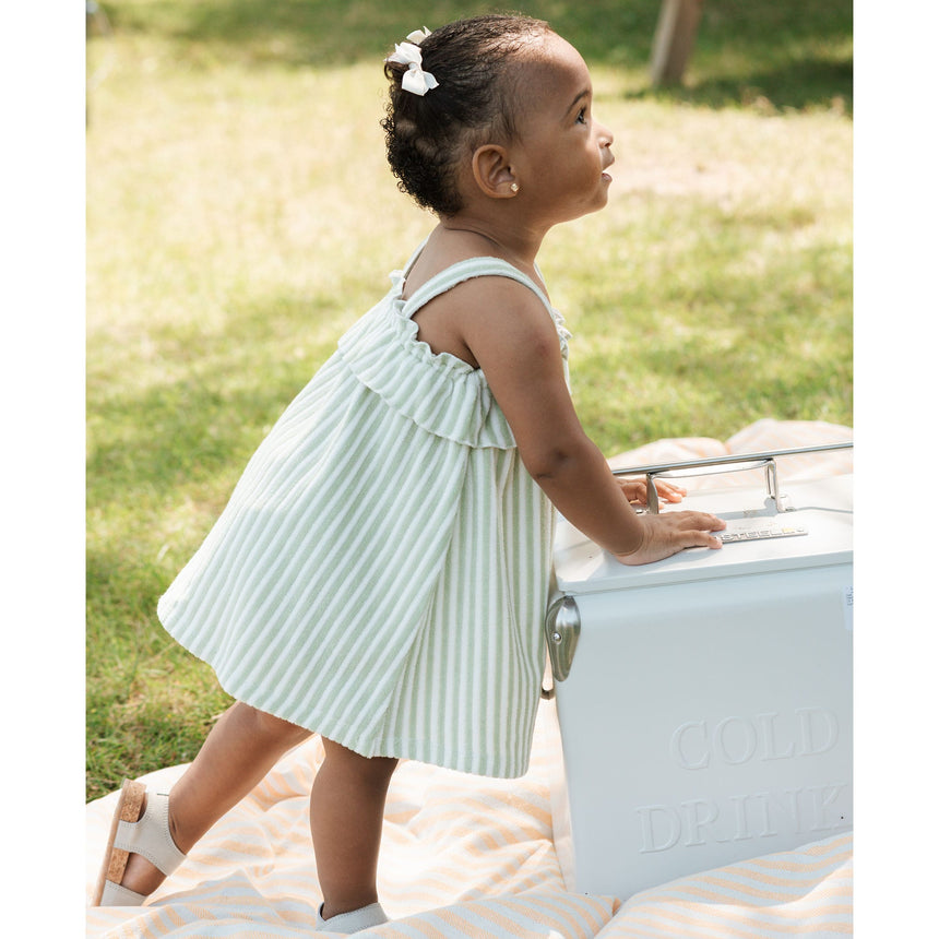 Robe Rayée Pêches 3-24mois-Firsts par Petit Lem-FIT-26SGW38E02-CLÉMENT