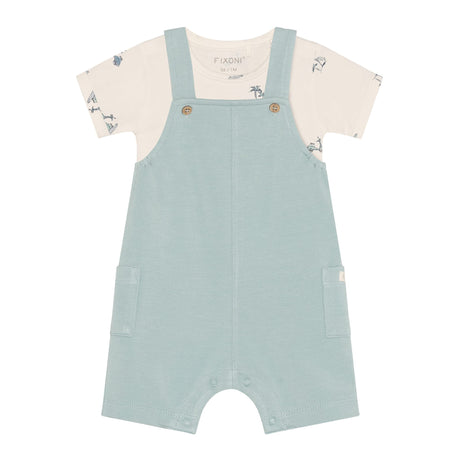 Ensemble Salopette Scooter 6-24mois-Fixoni-Turquoise-6 m-FIX-423180-8002-CLÉMENT