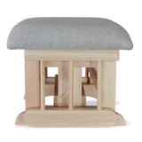 Tabouret naturel tissu LIN20-Goberce-GBE-TB04NATLIN20-CLÉMENT