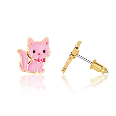 Boucles D'oreille Chat Rose-Girl Nation-GLN-GN-J572S05-CLÉMENT