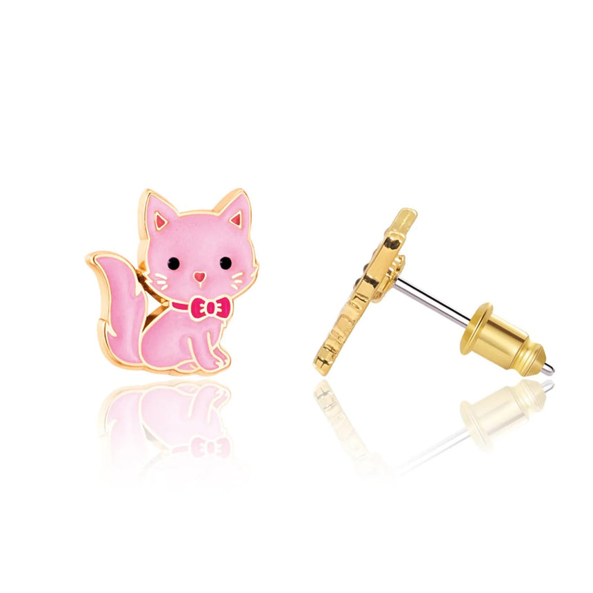 Boucles D'oreille Chat Rose-Girl Nation-GLN-GN-J572S05-CLÉMENT