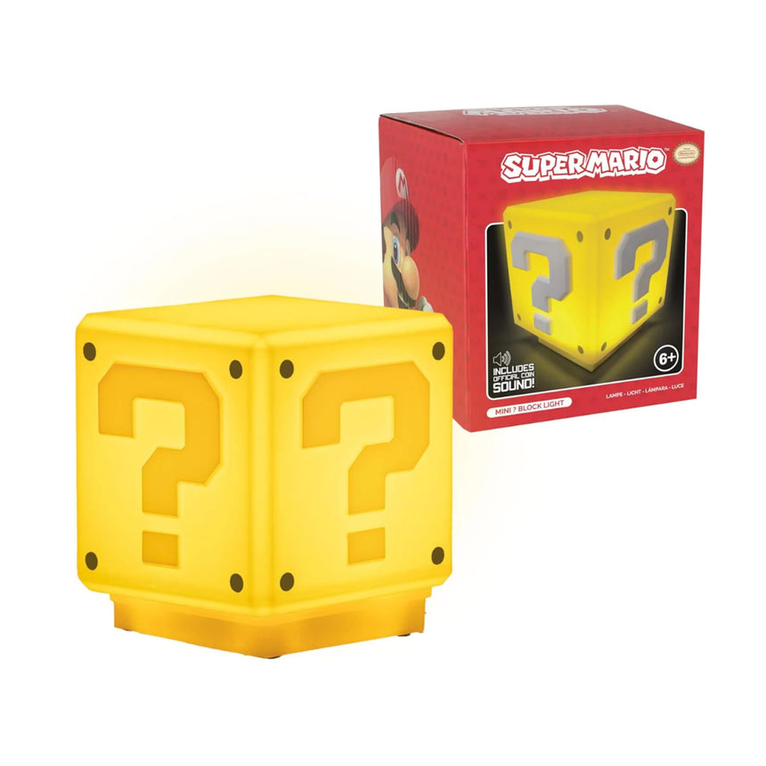 Lampe Bloc Mystère Lumineux Super Mario Bros-Groupe Ricochet-GRI-LIPP3428NNV4-CLÉMENT