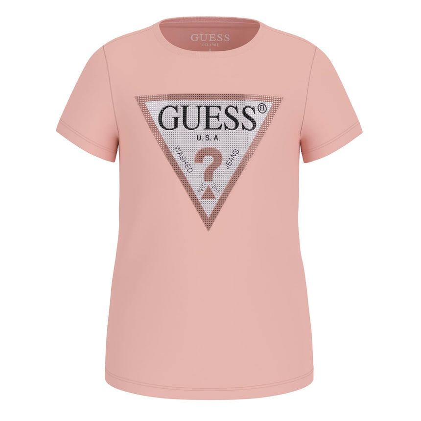 T-shirt Guess Logo 7-14ans-Guess Kids-Rose-7-GUE-J2YI51K6YW1-CLÉMENT