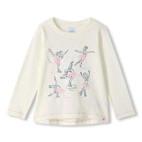 T-shirt Patineuses 3-8ans-Hatley-Ivoire-3-HAT-F26FSK1228-CLÉMENT