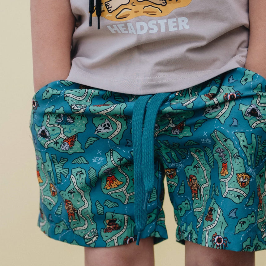 Maillot Short Carte Trésor2-12ans-Headster Kids-HED-SWBSCR26G1-CLÉMENT