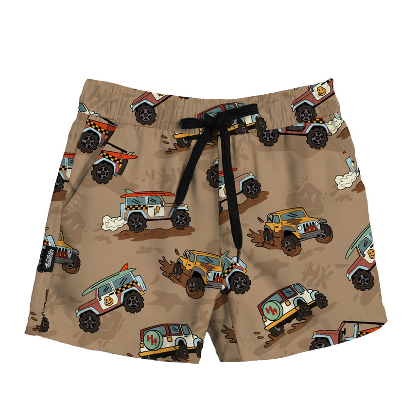 Maillot Short Tout Terrain 2-12ans-Headster Kids-Taupe-2-HED-SWBSSP26G8-CLÉMENT